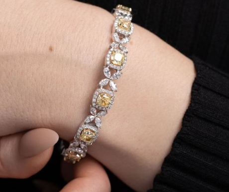 Avi & Co. Fancy Yellow Floret Bracelet