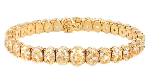 Avi & Co. Fancy Yellow Diamond Line Bracelet