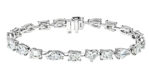 Avi & Co. Fancy Shapes Diamond Line Bracelet