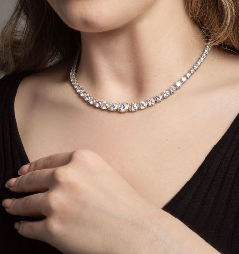 Graduated Tennis Necklace