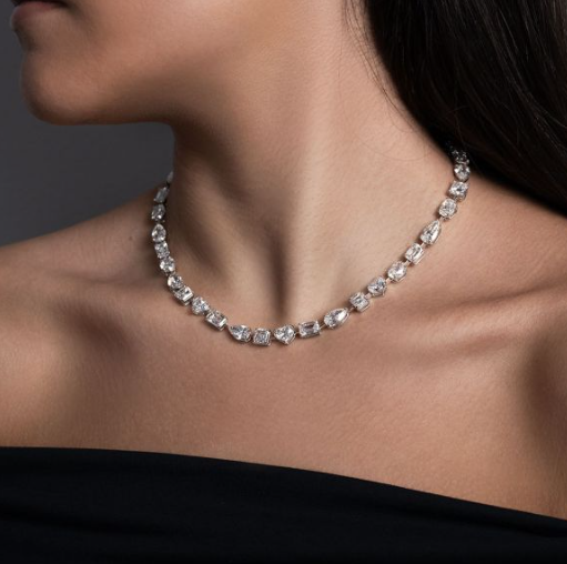 Fancy Shapes Diamond Necklace