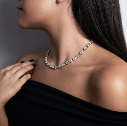 Fancy Shapes Diamond Necklace